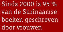 Sinds 2000 is 95% van de Surinaamse boeken geschreven door vrouwen