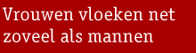 Rode streamertekst: Vrouwen vloeken net zoveel als mannen