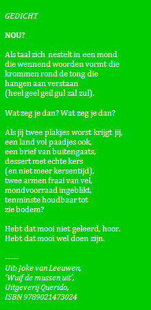 Gedicht 'Nou'