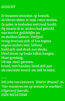 Gedicht 'Nou'