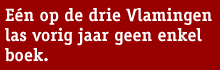 Streamertekst: Eén op de drie Vlamingen las vorig jaar geen enkel boek.