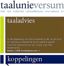 schermafdruk: www.taaluniversum.org